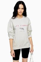 Topshop Off White Les Tigres Sweatshirt