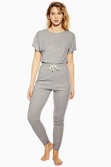 Topshop Loungewear Ribbed Jumpsuit