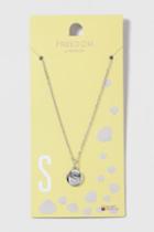 Topshop S Initial Ditsy Necklace