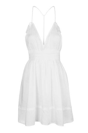 Topshop Smock Tassel Sundress