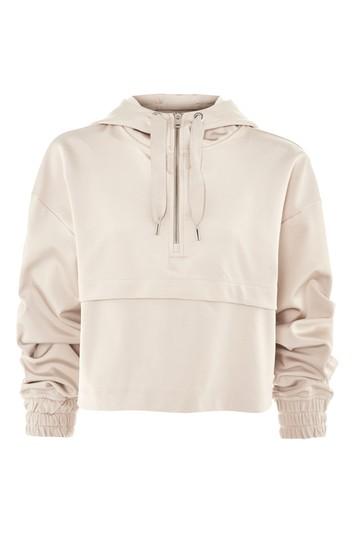 Topshop Satin Hoodie By Ivy Park