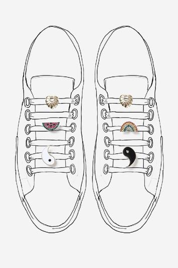 Topshop 'bright' Motif Shoe Clips