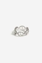 Topshop *oval Chain Link Ring
