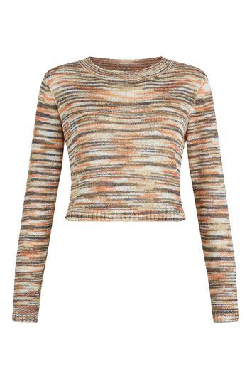 Topshop *cross Roads Orange Jumper By Goldie