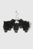 Topshop Black Lace Choker Necklace