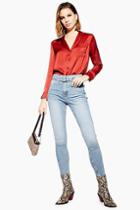 Topshop Bleach Self Belt Jamie Jeans