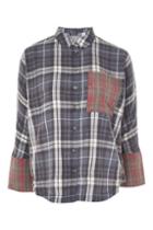 Topshop Washed Mix And Match Shirt