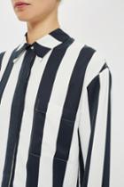 Topshop *hyde Stripe Shirt By Unique