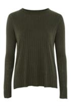 Topshop Cut And Sew Long Sleeve Top