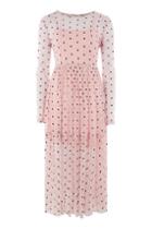 Topshop *lola Mesh Midi Dress By Lace & Beads