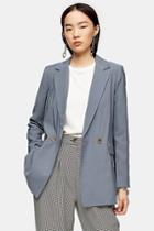 Topshop Double Breasted Relaxed Blazer