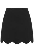 Topshop Petite Scallop Hem Mini Skirt