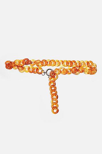 Topshop Tortoiseshell Chain Belt
