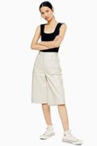 Topshop *leather City Shorts By Boutique