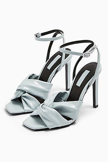 Topshop Rumba Blue Patent Sandals
