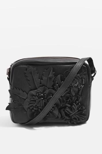 Topshop Elise Floral Leather Cross Body Bag