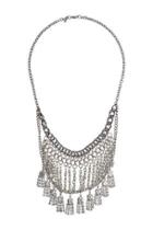 Topshop Multi-chain And Rhinestone Necklace