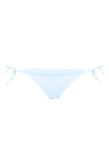 Topshop Frill Edge Tie Side Bikini Bottoms