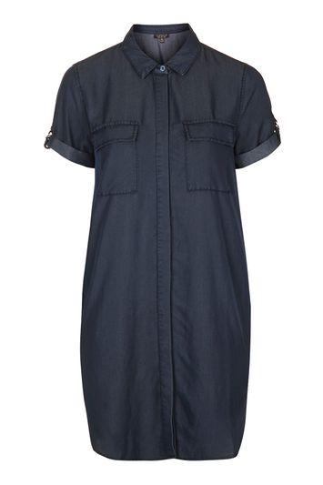 Topshop D-ring Pocket Shirt Dress