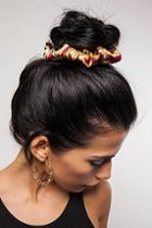 Topshop *mixed Print Hair Scrunchie