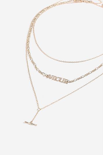 Topshop *amour Layered Necklace