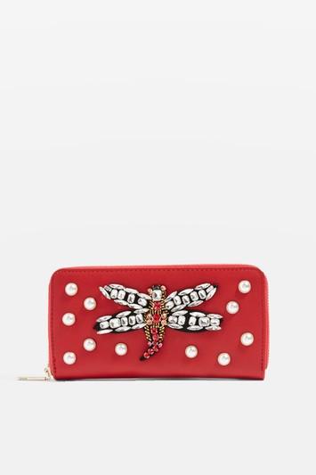 Topshop Dragonfly Pearl Purse