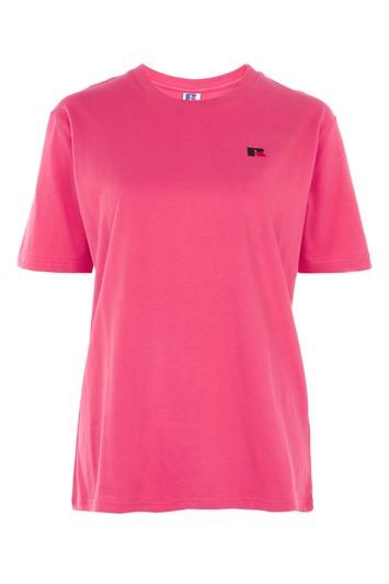 Topshop Signature Logo T-shirt By Russell Athletic