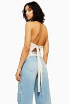 Topshop *knitted Halter Neck Top By Boutique