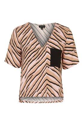 Topshop Raw Tiger Print Tee