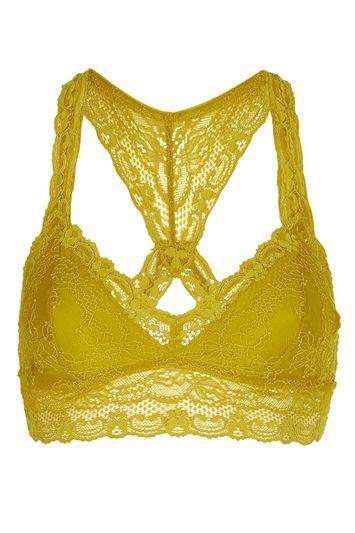 Topshop Floral Lace Crop Top