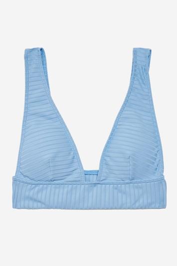 Topshop Rib Longline Triangle Bikini Top