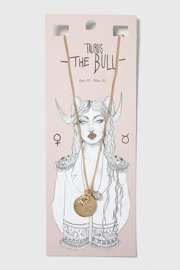 Topshop Taurus Charm Necklace