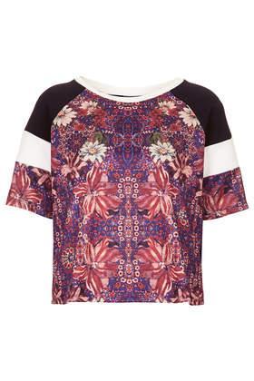 Topshop Spliced Folk Tee