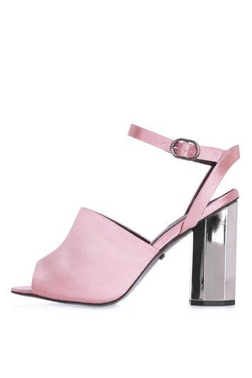 Topshop Regina Satin Heeled Sandals
