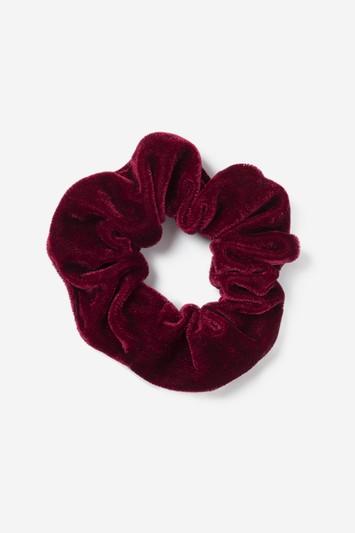 Topshop Burgundy Velvet Hair Scrunchie