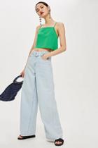 Topshop Petite Square Neck Cropped Camisole Top