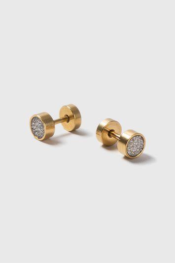 Topshop Glitter Ear Tunnel Earrings