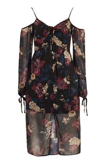 Topshop Cold Shoulder Midi Dress By Band Of Gypsies