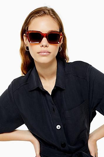 Topshop Shammy Square Sunglasses