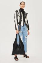 Topshop Sandra Leather Tote Bag