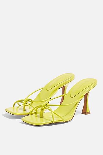 Topshop Rex Lime Knot Mules