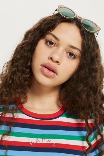 Topshop Petite Happy Rainbow T-shirt