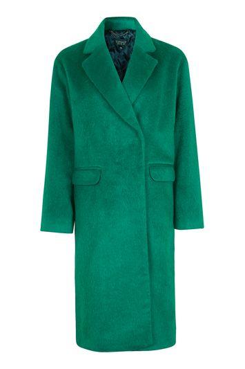 Topshop Hairy Slouch Coat