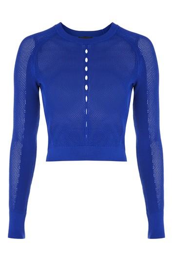 Topshop Mixed Mesh Sport Knitted Crop