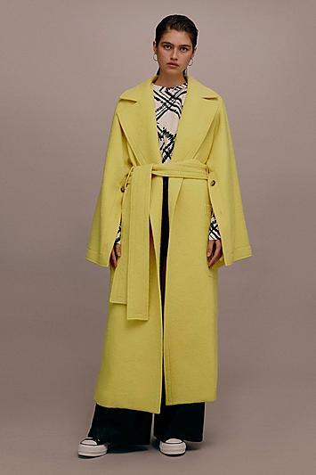Topshop *wool Wrap Coat By Boutique