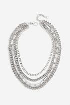 Topshop *mega Chain Multirow Necklace