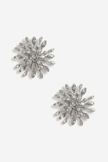 Topshop Crystal Dome Stud Earrings