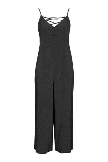 Topshop Pinspot Slouch Strappy Jumpsuit