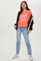 Topshop Cropped Logo T-shirt By Tommy Jeans