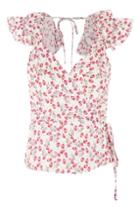 Topshop Limited Edition Liberty Print Wrap Top